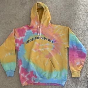 Higher spirit tie dye sweatshirt